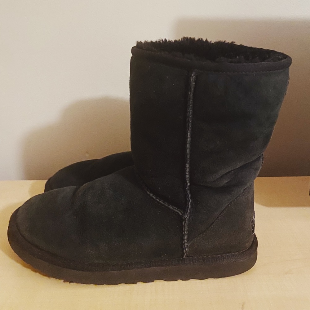 Black classic short UGG boots